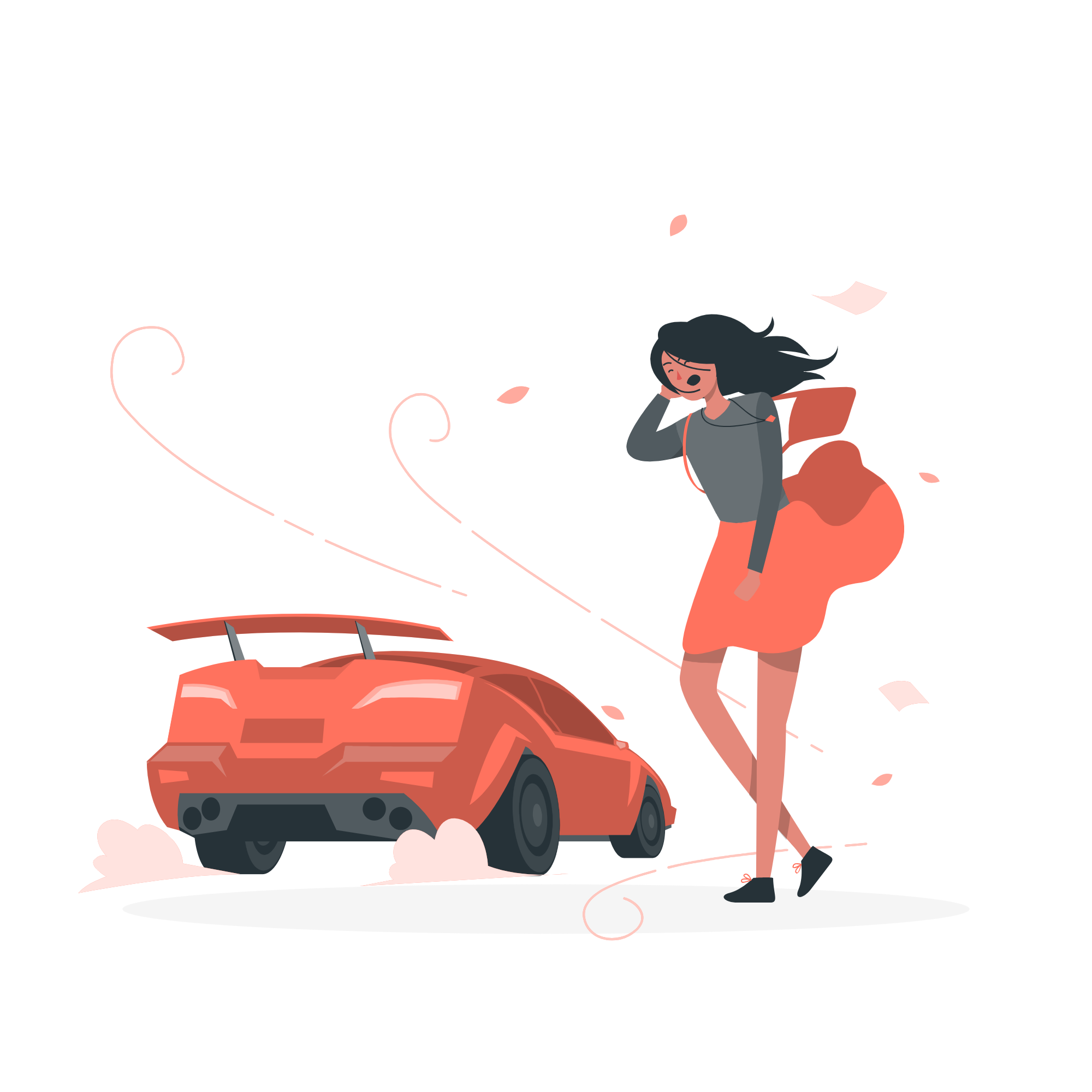 Empty shopping cart illustration